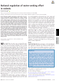 Cover page: Rational regulation of water-seeking effort in rodents