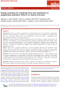 Cover page: Dosing strategies for switching from oral risperidone to paliperidone palmitate: Effects on clinical outcomes