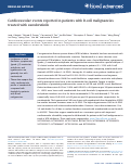 Cover page: Cardiovascular events reported in patients with B-cell malignancies treated with zanubrutinib.