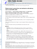 Cover page: Tibetan women's perspectives and satisfaction with delivery care in a rural birth center