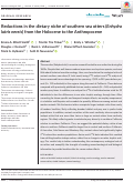 Cover page: Reductions in the dietary niche of southern sea otters (Enhydra lutris nereis) from the Holocene to the Anthropocene