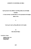 Cover page: Teaching Social-Emotional Skills to Deaf Bilingual Students with Multiple Disabilities