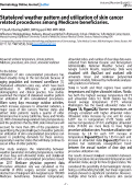 Cover page: State-level weather pattern and utilization of skin cancer related procedures among Medicare beneficiaries.