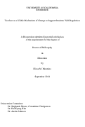 Cover page: Teachers as a Viable Mechanism of Change to Support Students’ Self-Regulation