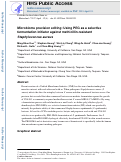 Cover page: Microbiome precision editing: Using PEG as a selective fermentation initiator against methicillin‐resistant Staphylococcus aureus