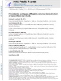 Cover page: Preventability and Causes of Readmissions in a National Cohort of General Medicine Patients.