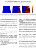 Cover page: Local and global comparison of continuous functions