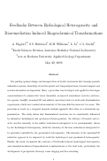 Cover page: Feedbacks between hydrological heterogeneity and bioremediation induced biogeochemical transformations