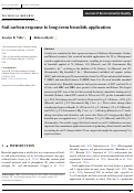 Cover page: Soil carbon response to long‐term biosolids application