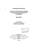 Cover page: San Diego Bay Circulation, a Study of the Circulation of Water in San Diego Bay for the Purpose of Assessing, Monitoring and Managing the Transport and Potential Accumulation of Pollutants and Sediment in San Diego Bay. Final Report