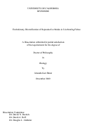 Cover page: Evolutionary Diversification of Reproductive Modes in Livebearing Fishes