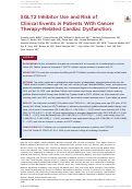 Cover page: SGLT2 Inhibitor Use and Risk of Clinical Events in Patients With Cancer Therapy-Related Cardiac Dysfunction.