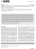 Cover page: Significant effects of host dietary guild and phylogeny in wild lemur gut microbiomes.