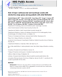 Cover page: Risk of major cardiovascular and neurologic events with obstructive sleep apnea among patients with atrial fibrillation