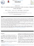 Cover page: Effect of a moderate-intensity demonstration walk on accuracy of physical activity self-report