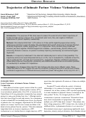 Cover page: Trajectories of Intimate Partner Violence Victimization