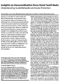 Cover page: Insights on Demonetisation from Rural Tamil Nadu: Understanding Social Networks and Social Protection