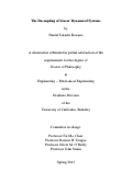 Cover page: The Decoupling of Linear Dynamical Systems