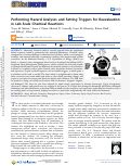 Cover page: Performing Hazard Analyses and Setting Triggers for Reevaluation in Lab-Scale Chemical Reactions