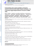 Cover page: Understanding Online Registry Facilitators and Barriers Experienced by Black Brain Health Registry Participants: The Community Engaged Digital Alzheimer’s Research (CEDAR) Study