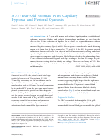 Cover page: A 77-Year-Old Woman With Capillary Hypoxia and Perioral Cyanosis