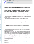 Cover page: Emotion-related impulsivity is related to orbitofrontal cortical sulcation.