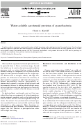 Cover page: Water-soluble carotenoid proteins of cyanobacteria