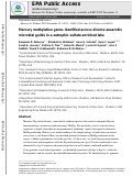 Cover page: Mercury Methylation Genes Identified across Diverse Anaerobic Microbial Guilds in a Eutrophic Sulfate-Enriched Lake.