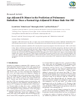 Cover page: Age‐Adjusted D‐Dimer in the Prediction of Pulmonary Embolism: Does a Normal Age‐Adjusted D‐Dimer Rule Out PE?