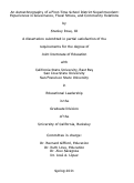 Cover page: An Autoethnography of a First-Time School District Superintendent: Experiences in Governance, Fiscal Stress, and Community Relations