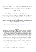 Cover page: Prediction of the Cu Oxidation State from EELS and XAS Spectra Using Supervised Machine Learning