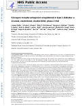 Cover page: Glucagon receptor antagonist volagidemab in type 1 diabetes: a 12-week, randomized, double-blind, phase 2 trial