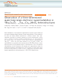 Cover page: Observation of a three-dimensional quasi-long-range electronic supermodulation in YBa2Cu3O7−x/La0.7Ca0.3MnO3 heterostructures