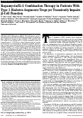 Cover page: Rapamycin/IL-2 Combination Therapy in Patients With Type 1 Diabetes Augments Tregs yet Transiently Impairs β-Cell Function