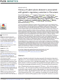 Cover page: History of tuberculosis disease is associated with genetic regulatory variation in Peruvians.