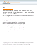 Cover page: A high-resolution map of non-crossover events reveals impacts of genetic diversity on mammalian meiotic recombination