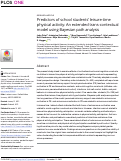 Cover page: Predictors of school students’ leisure-time physical activity: An extended trans-contextual model using Bayesian path analysis