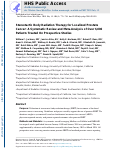 Cover page: Stereotactic Body Radiation Therapy for Localized Prostate Cancer: A Systematic Review and Meta-Analysis of Over 6,000 Patients Treated On Prospective Studies