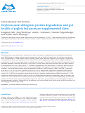 Cover page: Soybean meal allergenic protein degradation and gut health of piglets fed protease-supplemented diets.