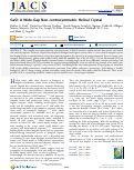 Cover page: GaSI: A Wide-Gap Non-centrosymmetric Helical Crystal.