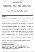 Cover page: Radial feature descriptors for cell classification and recommendation