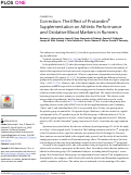 Cover page: Correction: The Effect of Protandim® Supplementation on Athletic Performance and Oxidative Blood Markers in Runners.