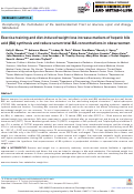 Cover page: Exercise training and diet-induced weight loss increase markers of hepatic bile acid (BA) synthesis and reduce serum total BA concentrations in obese women