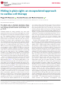 Cover page: Hiding in plain sight: an encapsulated approach to cardiac cell therapy