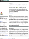 Cover page: Bayesian inference of admixture graphs on Native American and Arctic populations