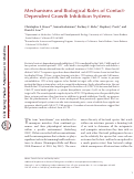 Cover page: Mechanisms and Biological Roles of Contact-Dependent Growth Inhibition Systems