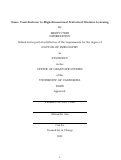 Cover page: Some Contributions to High-dimensional Statistical Machine Learning