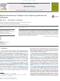 Cover page: Regional disadvantage? Employee non-compete agreements and brain drain