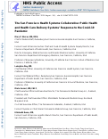 Cover page: The San Francisco Health Systems Collaborative: Public Health and Health Care Delivery Systems Response to the Covid-19 Pandemic.