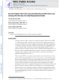 Cover page: Recall of Nadir CD4 Cell Count and Most Recent HIV Viral Load Among HIV-Infected, Socially Marginalized Adults